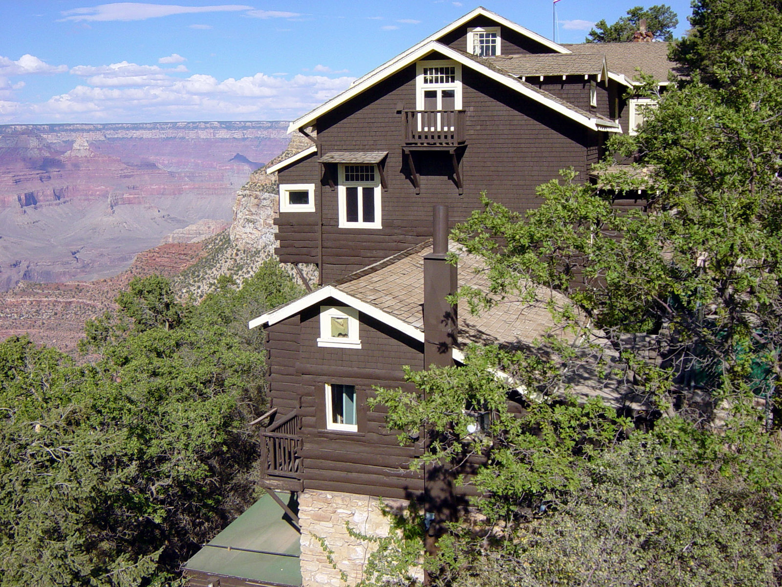 Kolb studio, historic home of pioneer photographer, Emery Kolb, in the Historic District on the South Rim of Grand Canyon National Park.