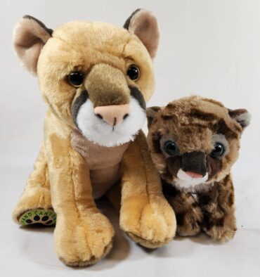 Adopt-a-lion lion and cub plush combo