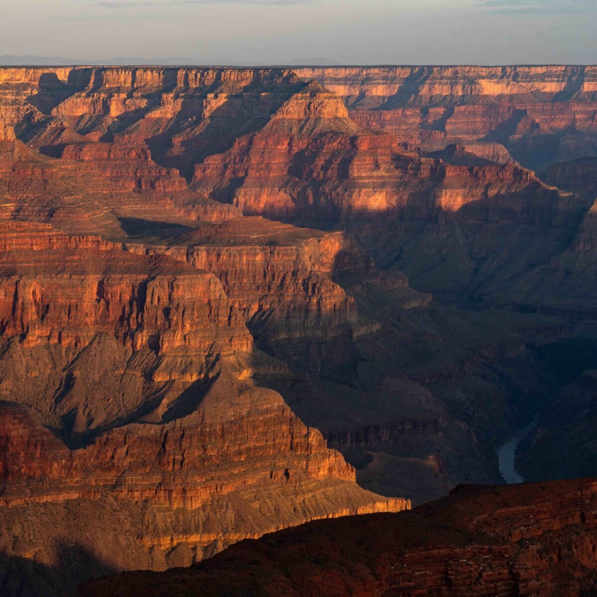 View of Grand Canyon and the Colorado River from the South Rim