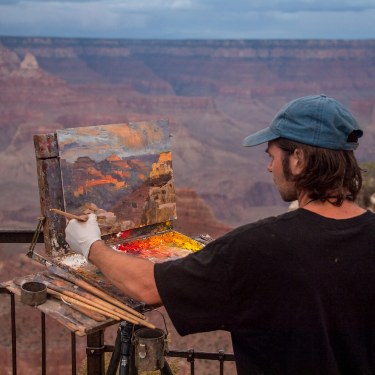 Grand Canyon Celebration of Art 2017 Terri Attridge-189
Janes McGrew twilight painting