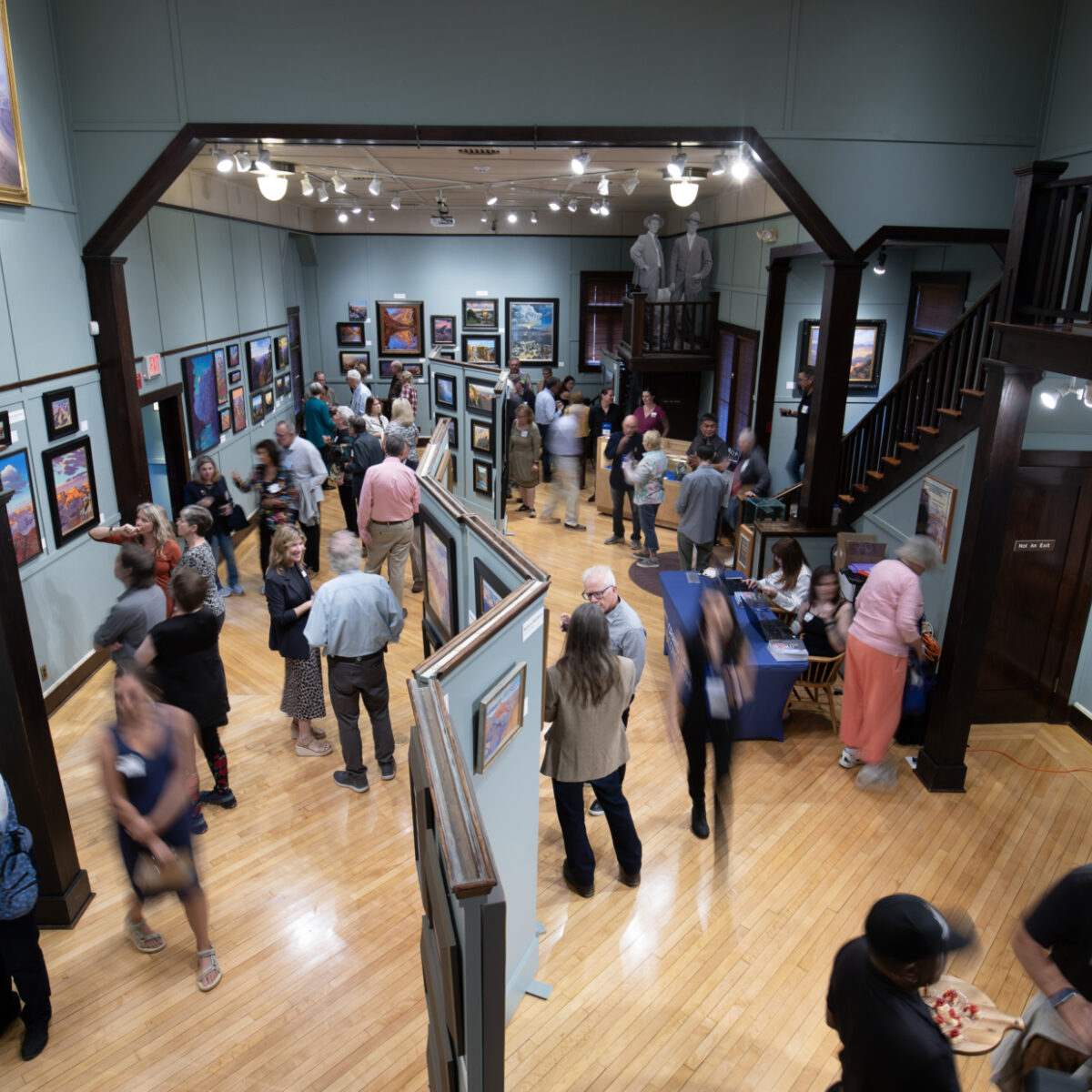 Wide view of the art inside Kolb Studio