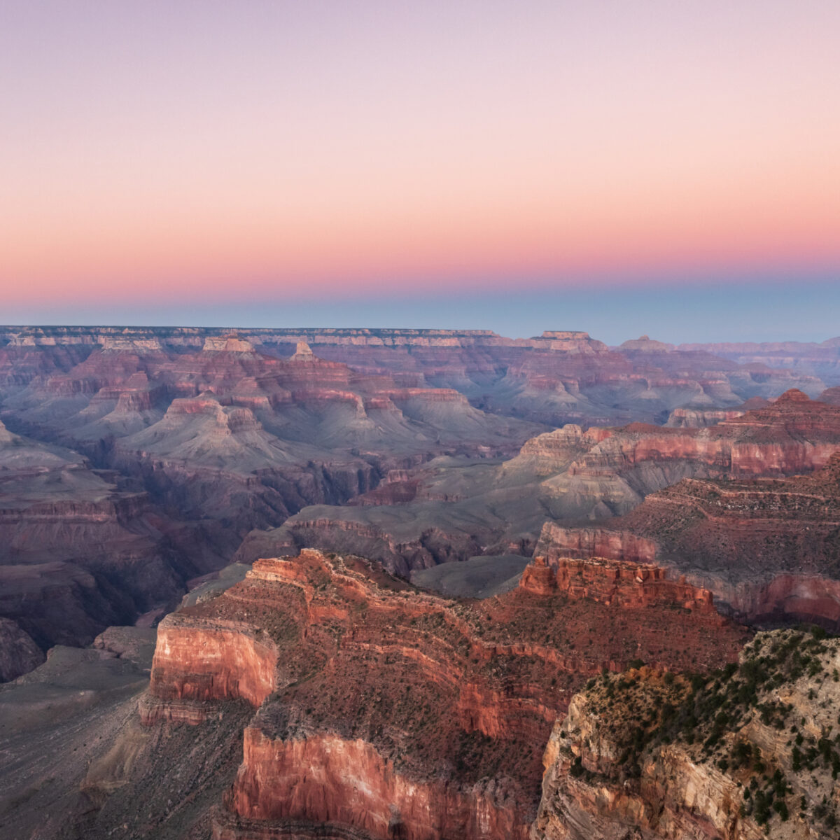 Scenic Canyon view of Sunset at Grand Canyon