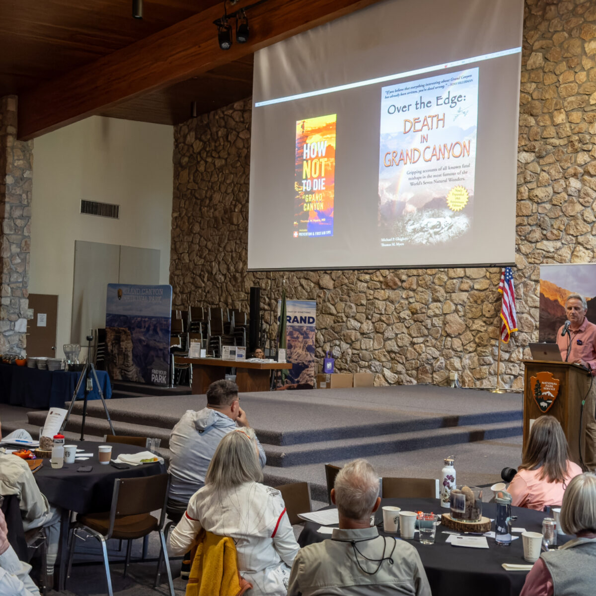Dr Tom Meyers gives a program at grand gathering