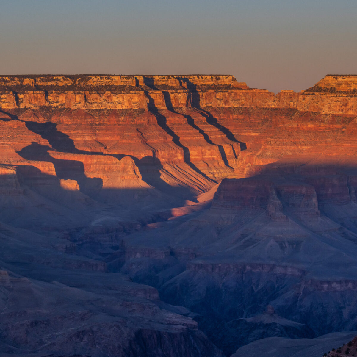 The full moon rises over the Grand Canyon at sunset on February 26 2021, NPS/K. Thomas