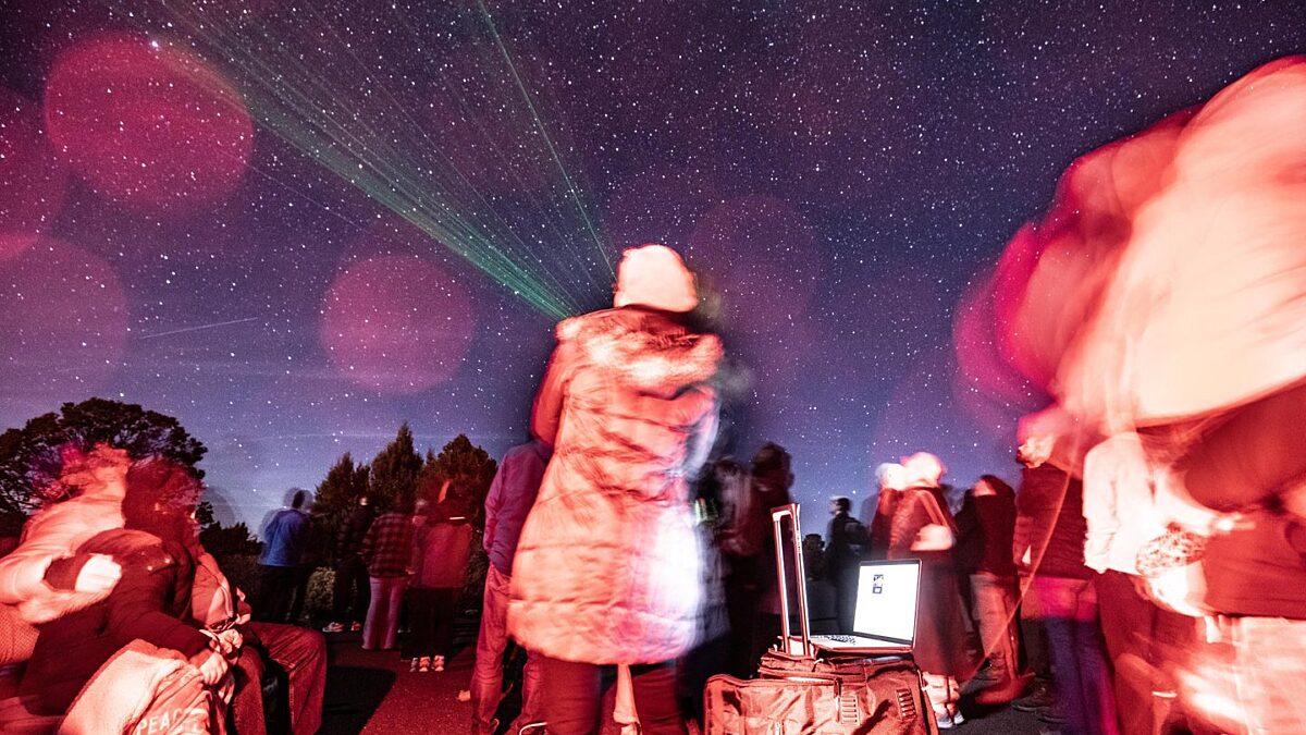 Astronomy Event at night at Grand Canyon