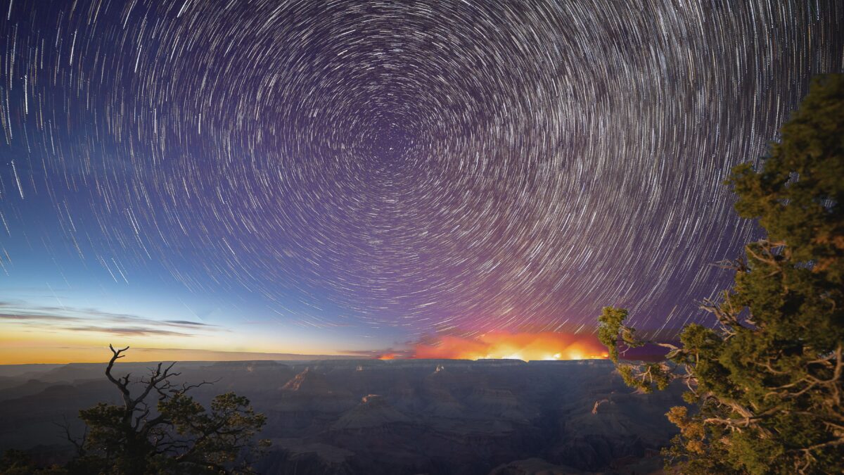 Dragon Bravo Fire Star Trails
