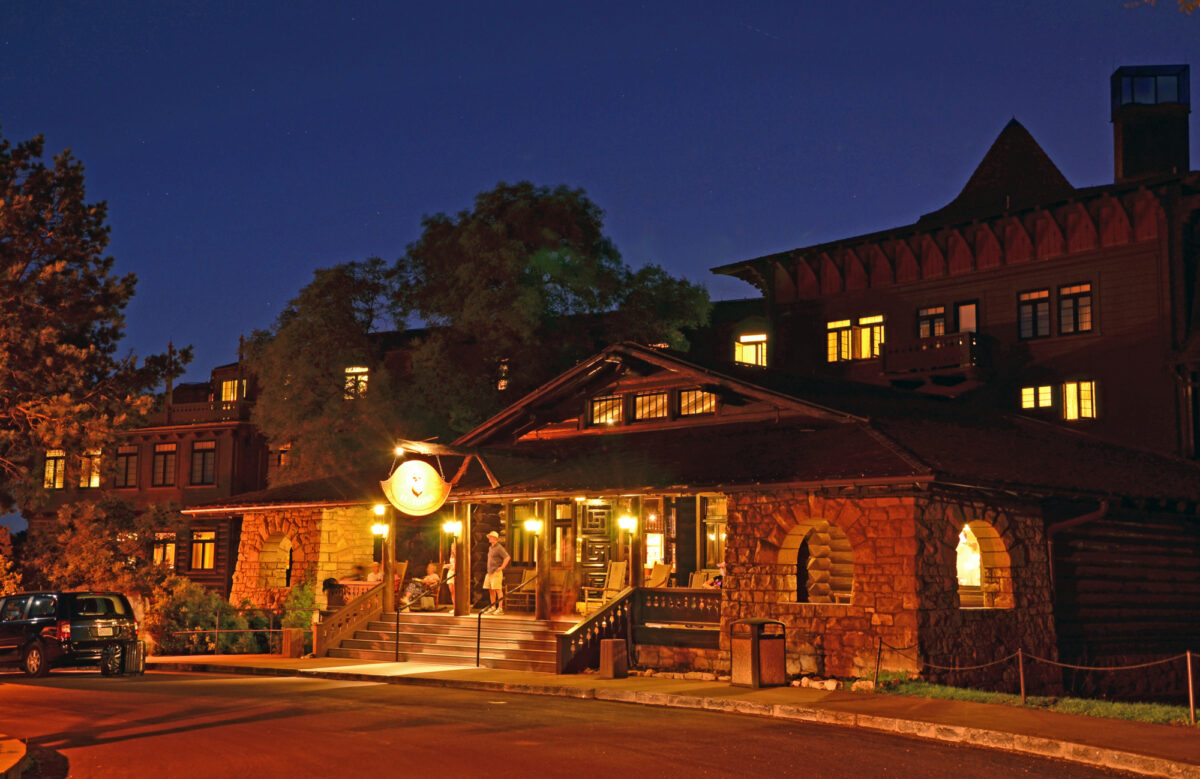 As the premier lodging facility on the South Rim of Grand Canyon National Park, the El Tovar Hotel opened its doors in 1905 and was most recently renovated in 2005. NPS photo by Michael Quinn.