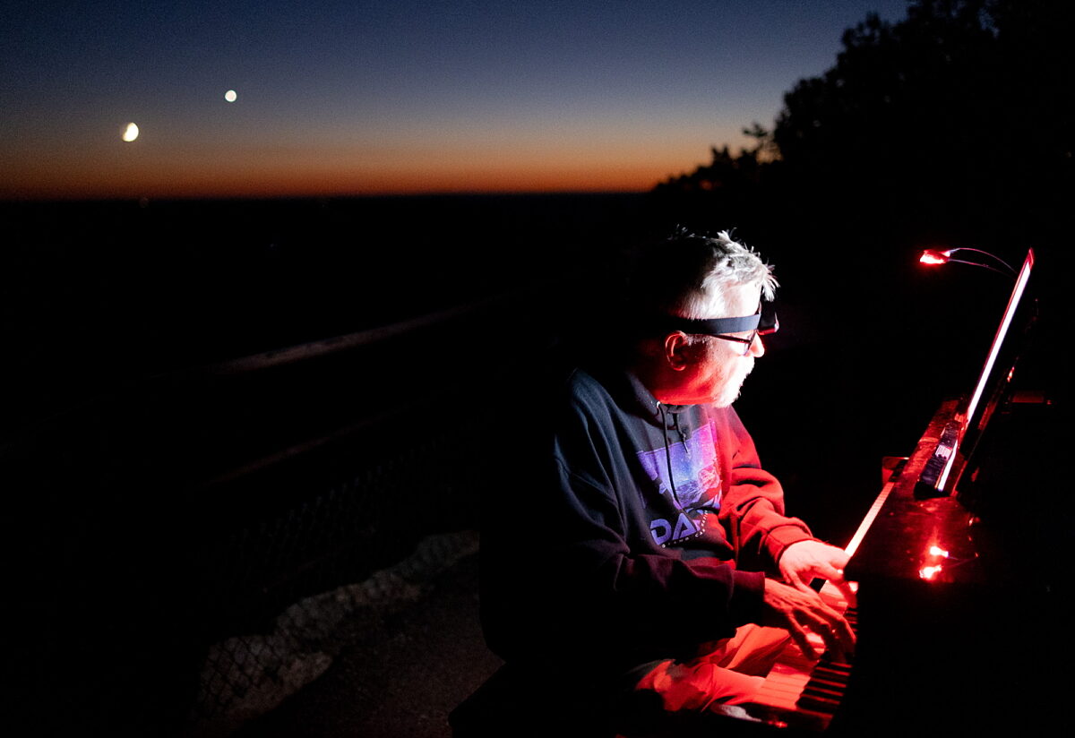 Photo of Dr. David Koerner during a moon program on the North Rim of Grand Canyon in October 2024.