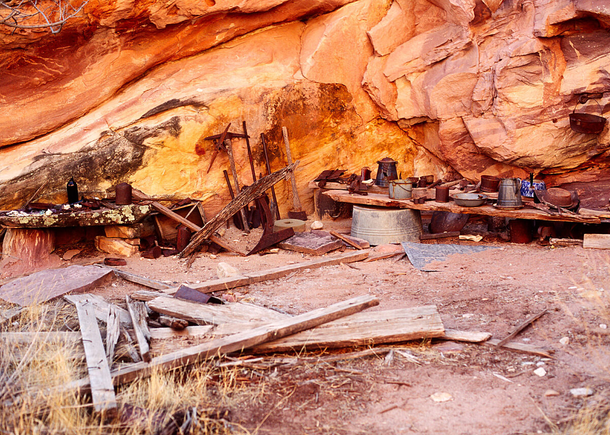 The remains of Bass Camp beside lower Shinamo Creek along the North Bass Trail in Grand Canyon. PC James Hansen