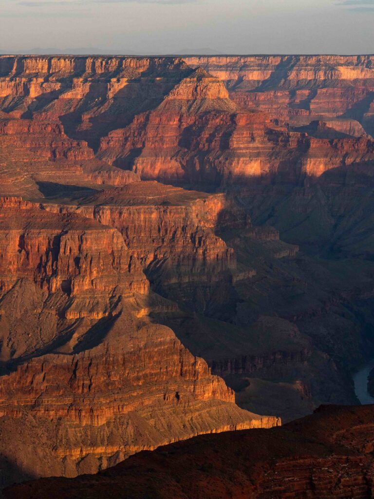 View of Grand Canyon and the Colorado River from the South Rim