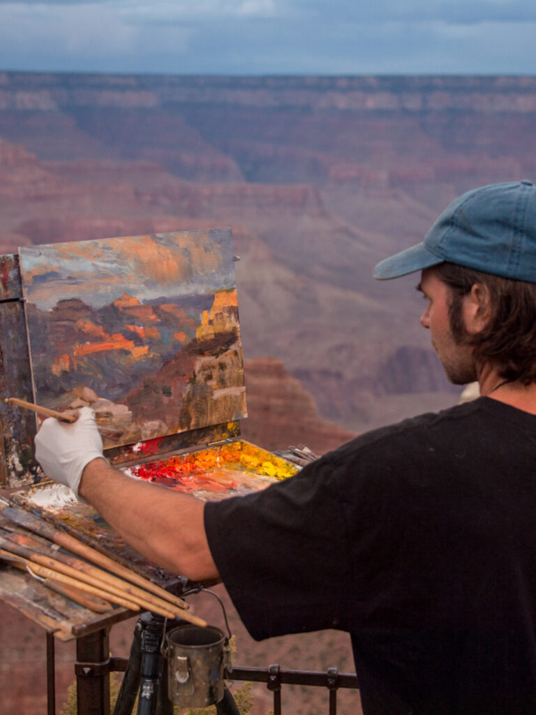 Grand Canyon Celebration of Art 2017 Terri Attridge-189
Janes McGrew twilight painting