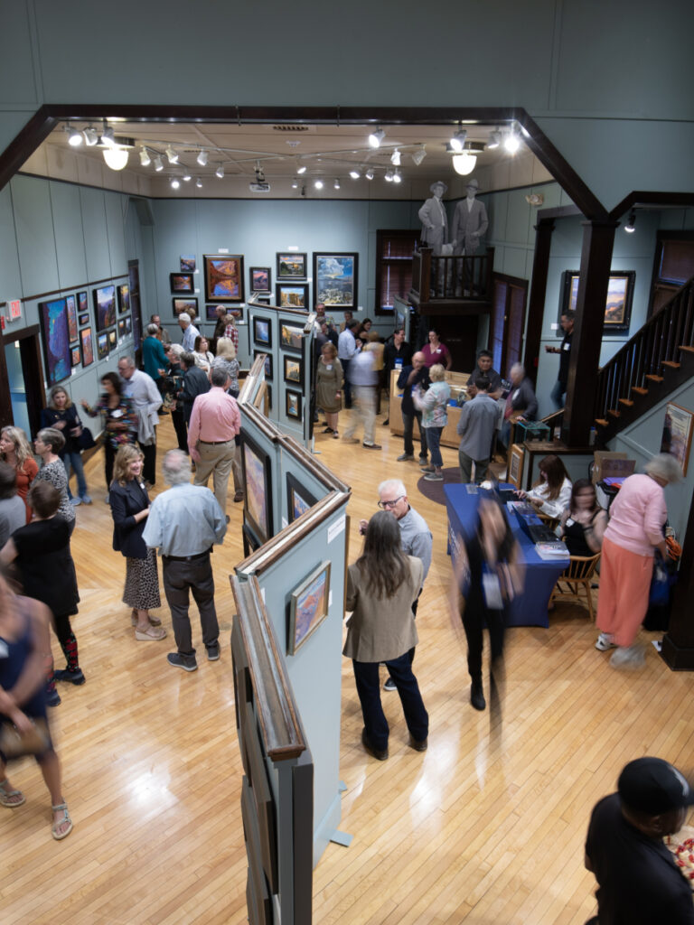 Wide view of the art inside Kolb Studio