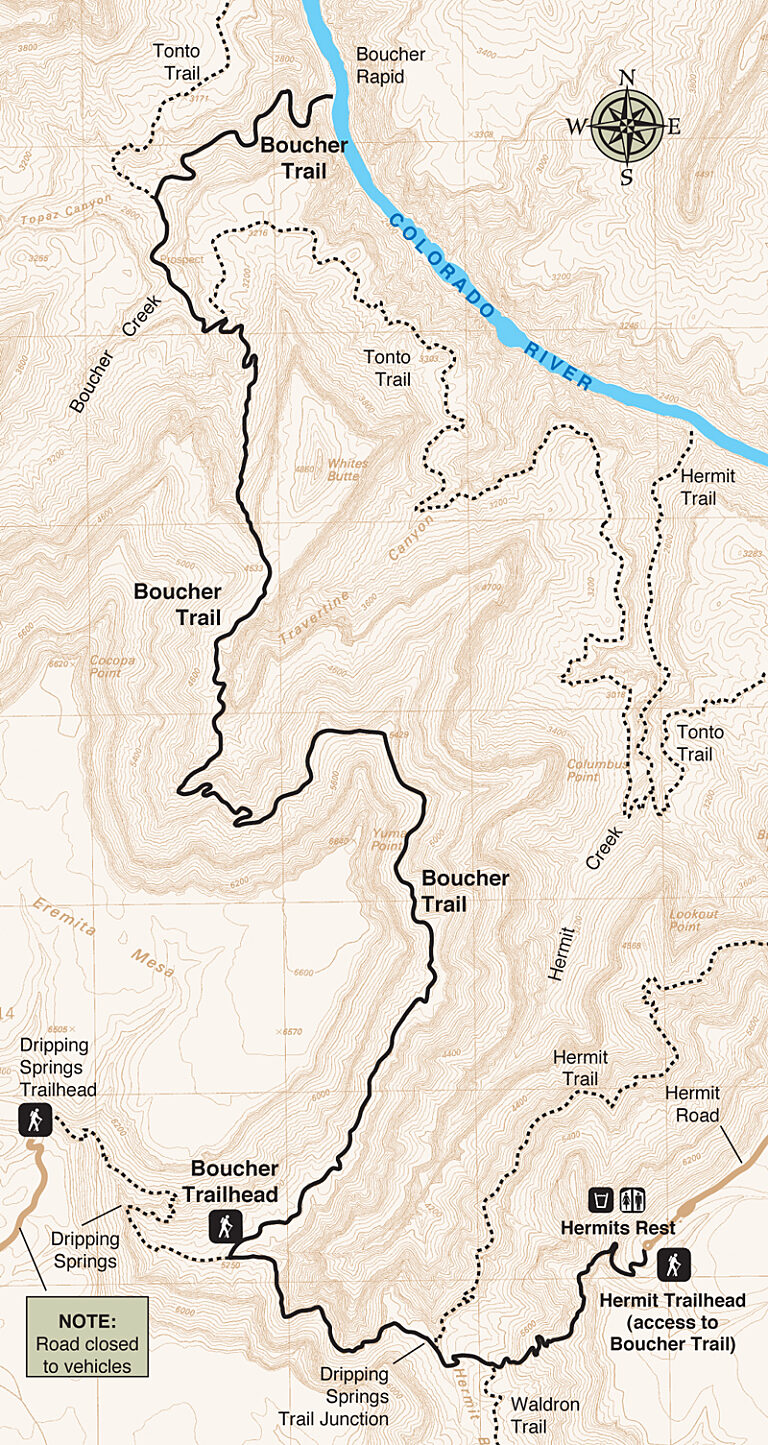 Boucher trail map graphic from 2017