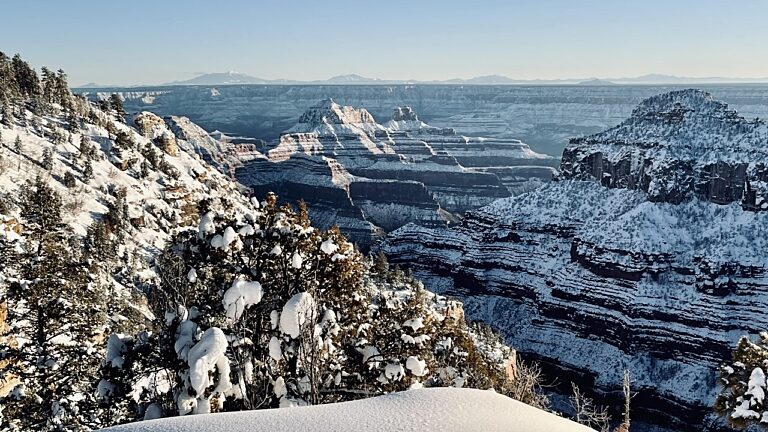 San Francisco Peaks (as seen from the North Rim)-January 2023
North Rim backcountry patrol, late January 2023.