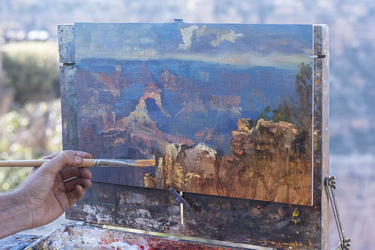 Plein Air Painting on the Rim