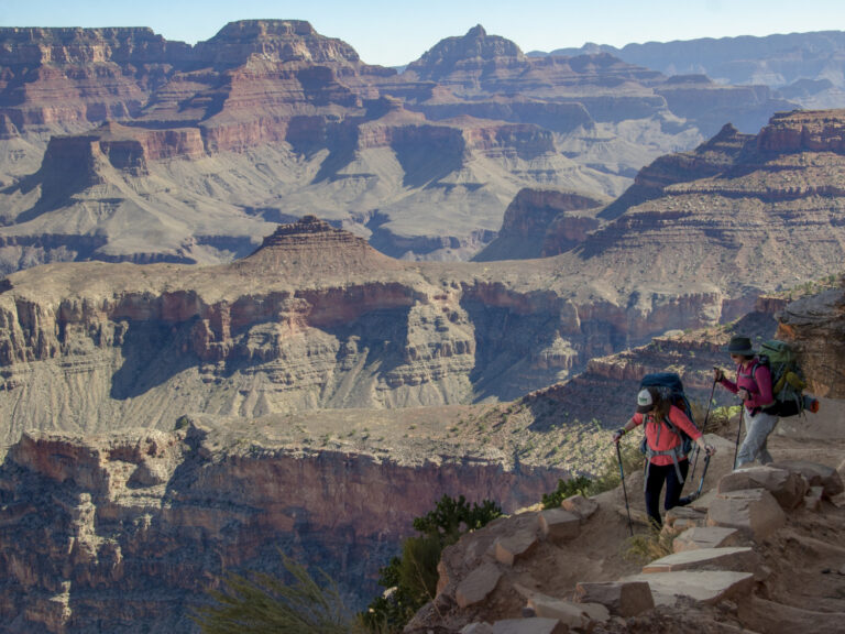 Grand Canyon National Park: South Kaibab Trail: 2745
The South Kaibab, Bright Angel, and North Kaibab Trails (known as the Corridor Trails) meet at the bottom of the canyon near the only bridges that span the Colorado River. Together, they create the popular cross-canyon "Corridor".