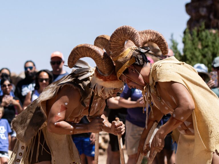 Ram Dancers dancing at Grand Canyon
