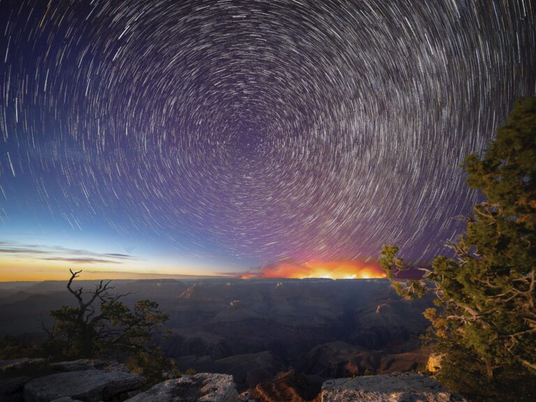 Dragon Bravo Fire Star Trails