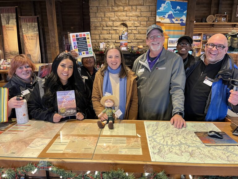 Group of staff at Verkamps visitor center.