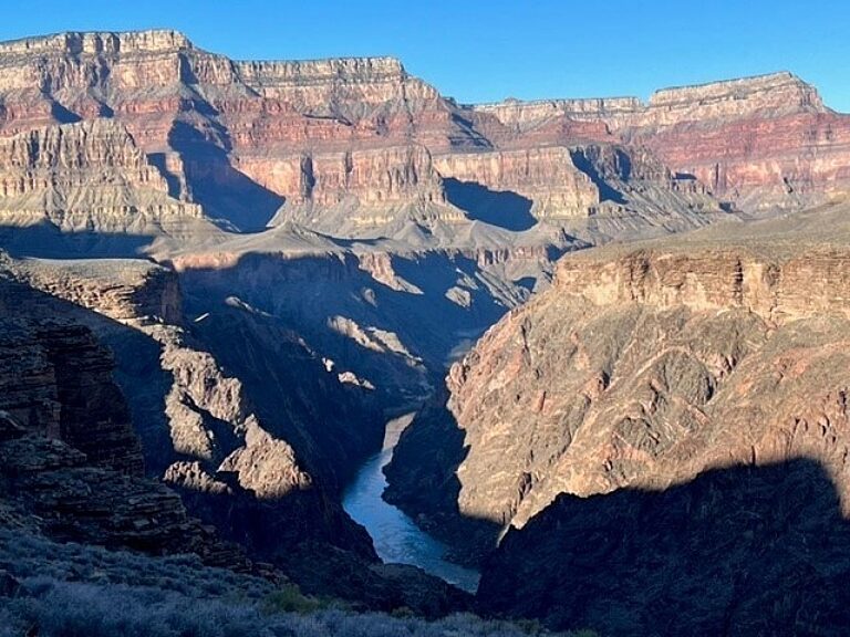 Walking along the Tonto Trail.