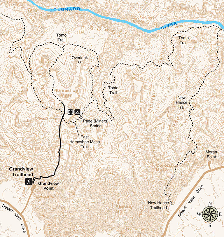 Grandview Trail map 2017