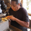 Darren Seweyestewa crafting jewelry