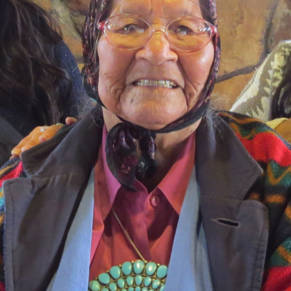 Cropped image of Bessie Shepard smiling