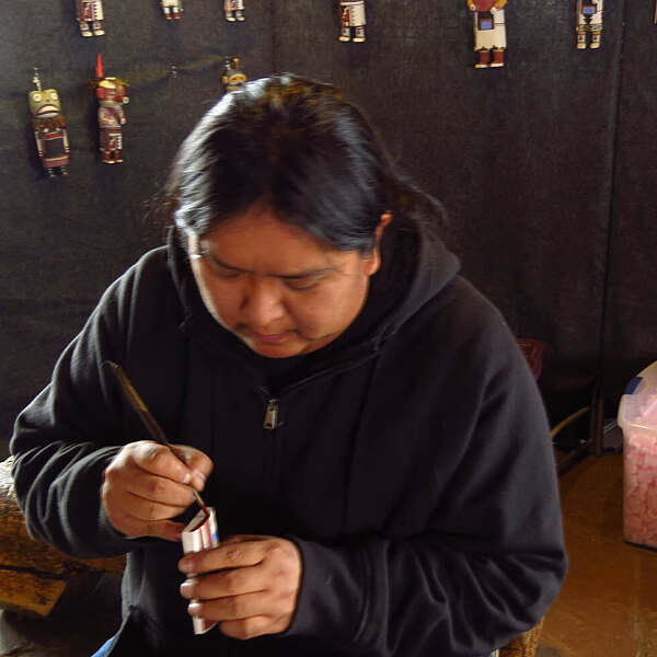 Eric Kayquaptewa painting carved sculpture