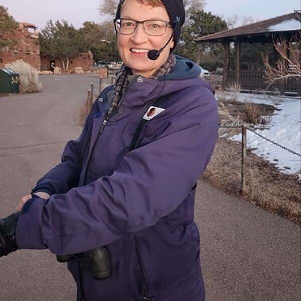 Dr. Hoffman pictured at the South Rim Visitor Center